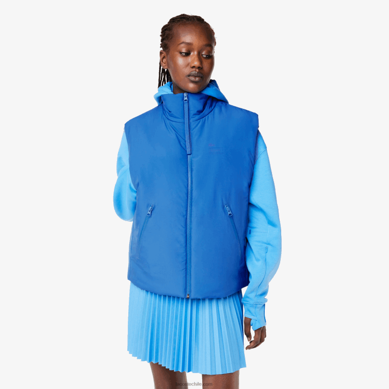 mujer Lacoste kxb azul chaleco sin mangas N6XZ22439 mujer Lacoste kxb azul chaleco sin mangas N6XZ22439