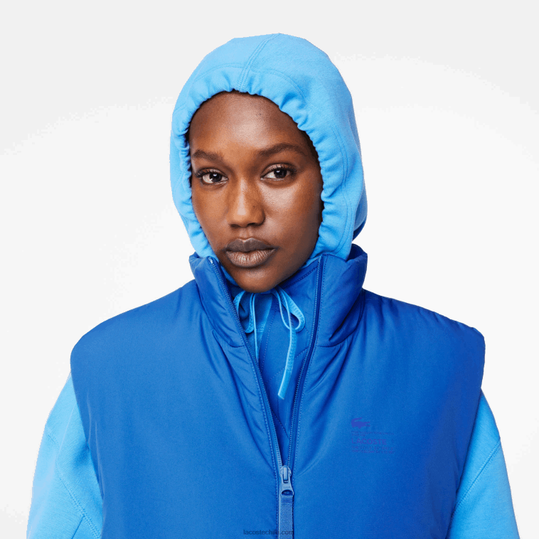 mujer Lacoste kxb azul chaleco sin mangas N6XZ22439