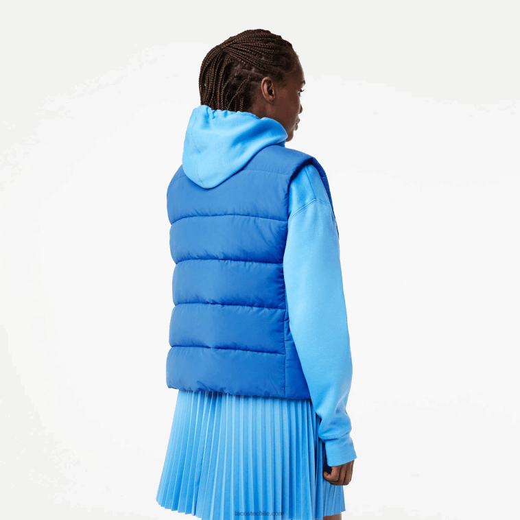 mujer Lacoste kxb azul chaleco sin mangas N6XZ22439