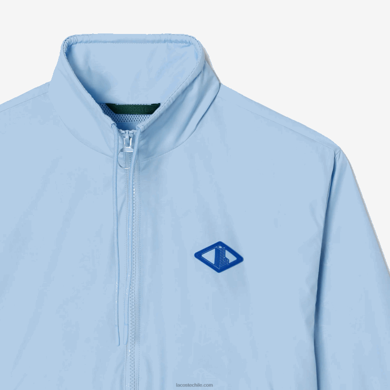 mujer Lacoste hbp azul chamarra deportiva con monograma estampado N6XZ22440