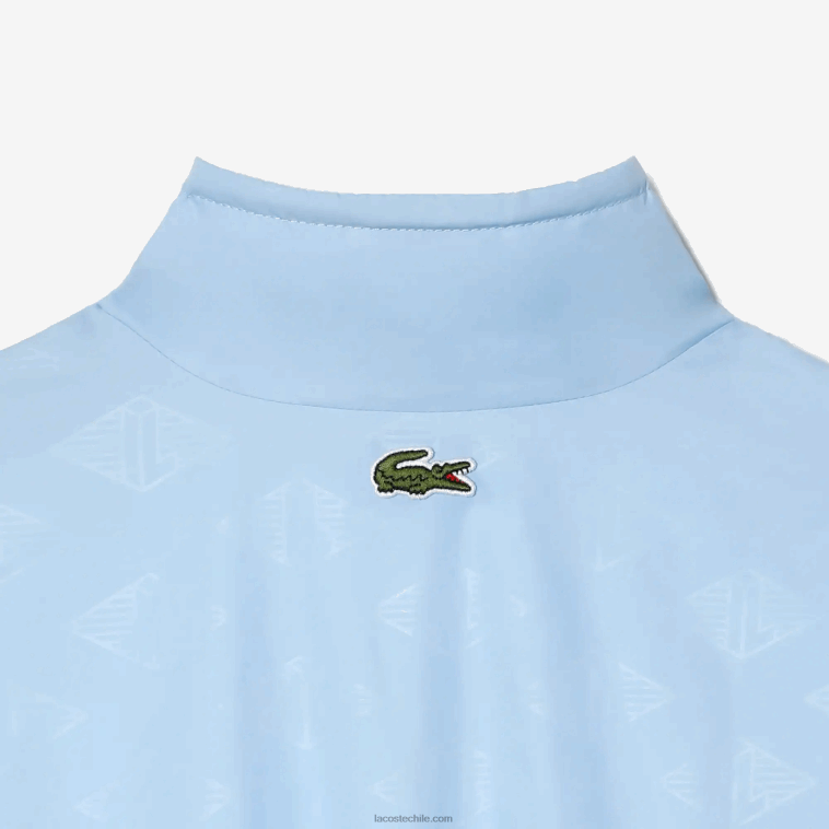 mujer Lacoste hbp azul chamarra deportiva con monograma estampado N6XZ22440