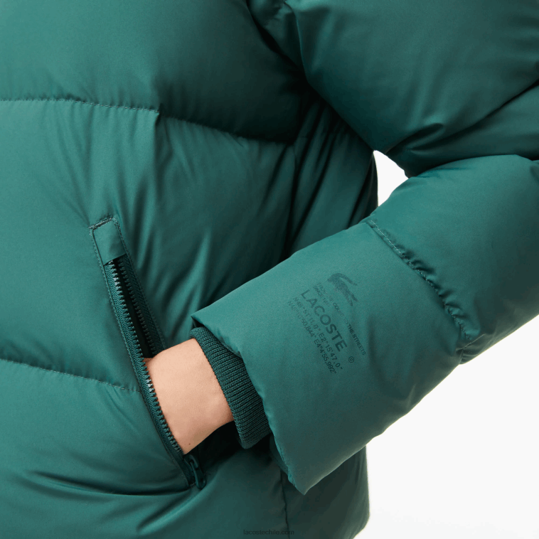 mujer Lacoste verde 5hx chaqueta acolchada plegable N6XZ22615