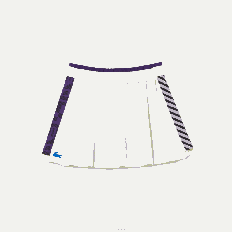 mujer Lacoste amarillo morado 4xk falda tenis corta sport incorporada N6XZ22592