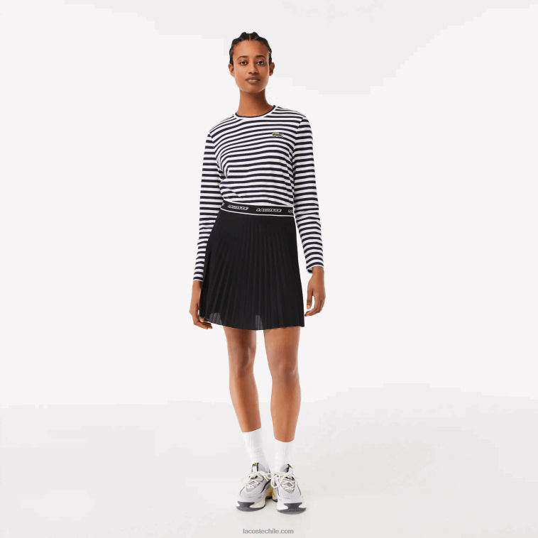mujer Lacoste negro 031 falda plisada con cintura elástica N6XZ22352 mujer Lacoste negro 031 falda plisada con cintura elástica N6XZ22352