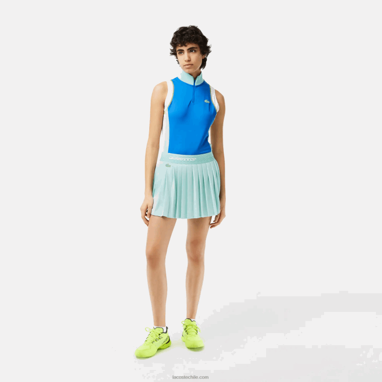 mujer Lacoste verde claro amarillo tid faldas plisadas de tenis con shorts incorporados N6XZ22389 mujer Lacoste verde claro amarillo tid faldas plisadas de tenis con shorts incorporados N6XZ22389