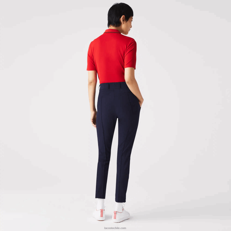 mujer Lacoste azul marino 166 pantalones deportivos elásticos de golf N6XZ22658