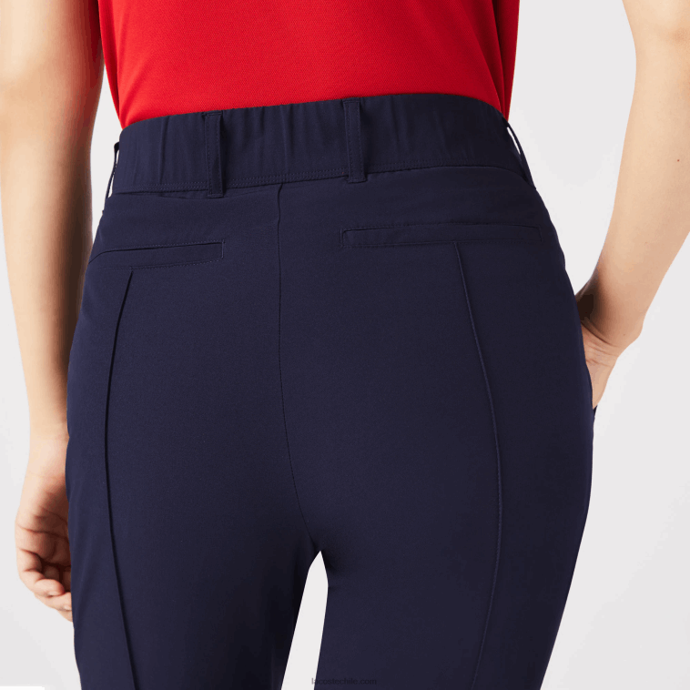 mujer Lacoste azul marino 166 pantalones deportivos elásticos de golf N6XZ22658