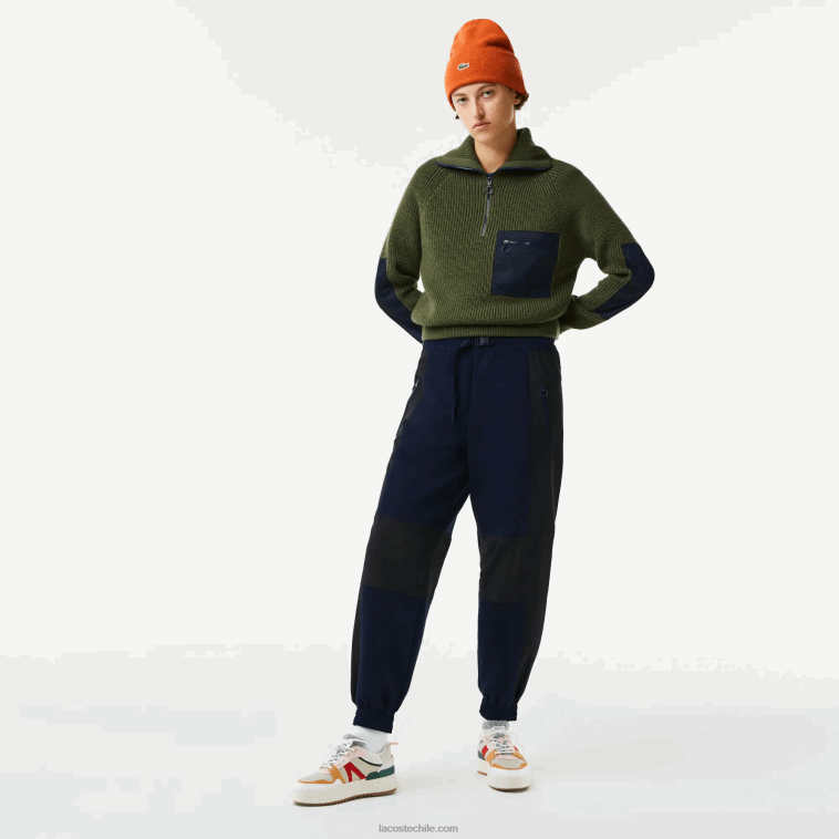 mujer Lacoste azul marino negro r8p pantalones de chándal con diseño colour block N6XZ22552 mujer Lacoste azul marino negro r8p pantalones de chándal con diseño colour block N6XZ22552