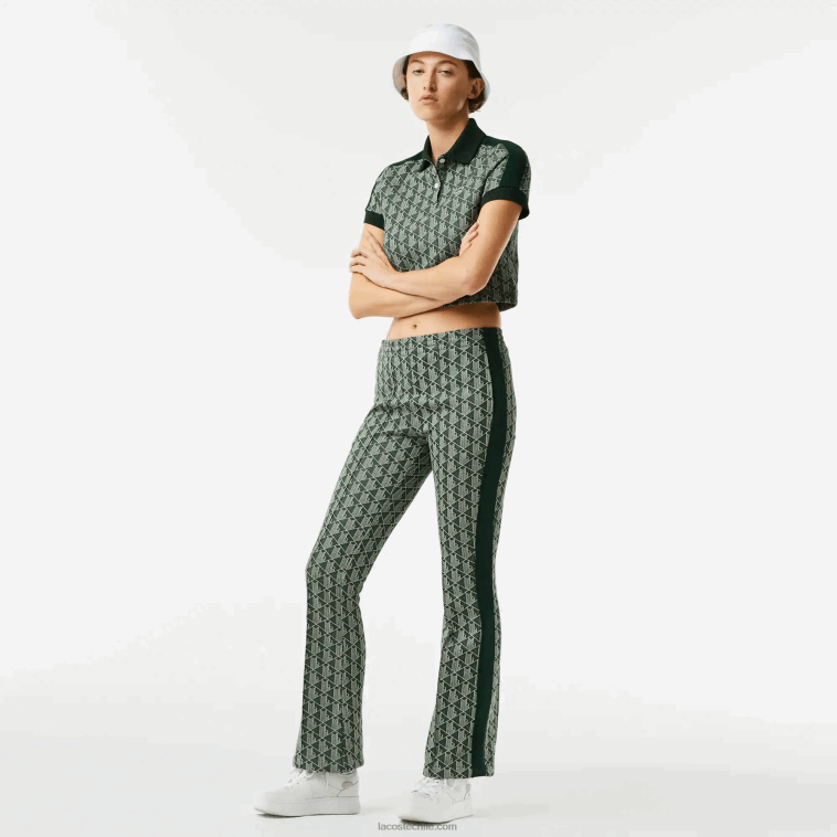 mujer Lacoste beige verde 7m4 pantalones de chándal con monograma estampado N6XZ22535 mujer Lacoste beige verde 7m4 pantalones de chándal con monograma estampado N6XZ22535