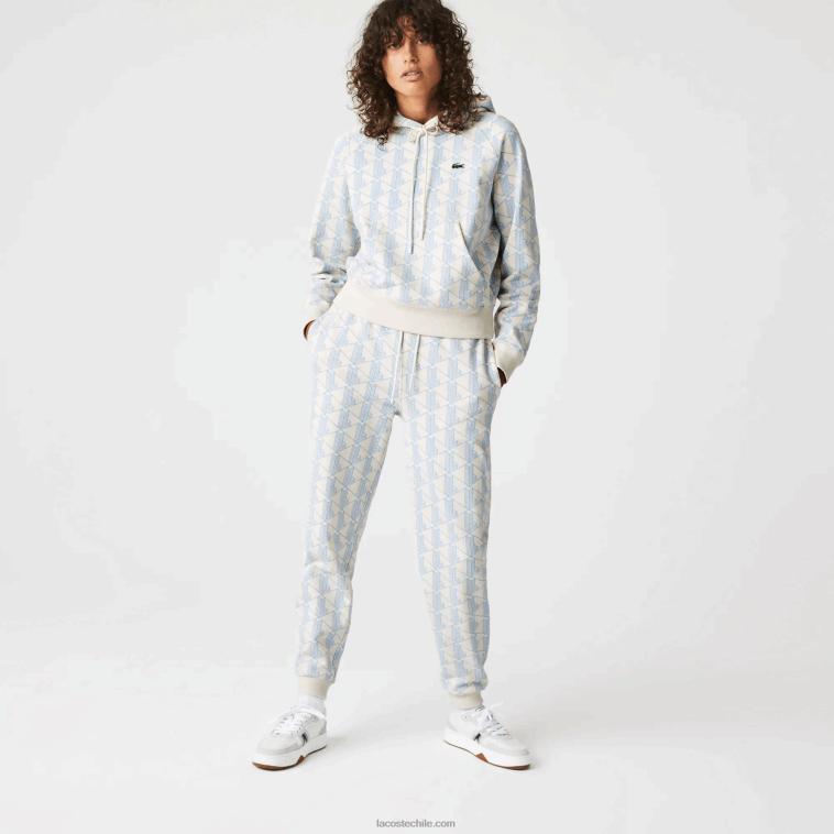 mujer Lacoste blanco azul dpq pantalones de chándal con diseño de monograma en vivo N6XZ22574 mujer Lacoste blanco azul dpq pantalones de chándal con diseño de monograma en vivo N6XZ22574