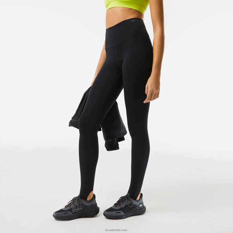 mujer Lacoste negro 031 polainas con estribo N6XZ22539