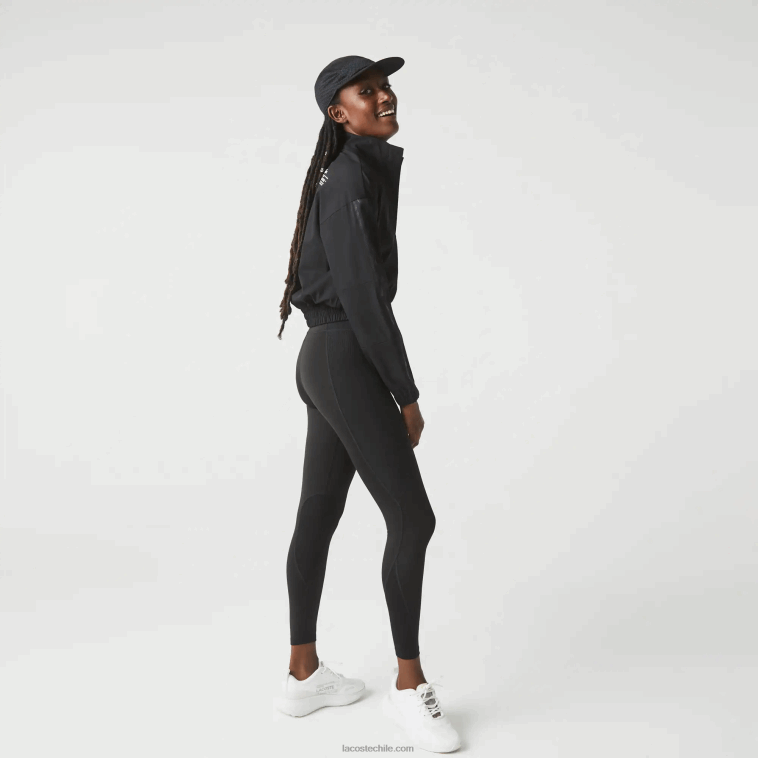 mujer Lacoste negro 8vm leggins deportivos con efecto tejido y bloques de color N6XZ22531