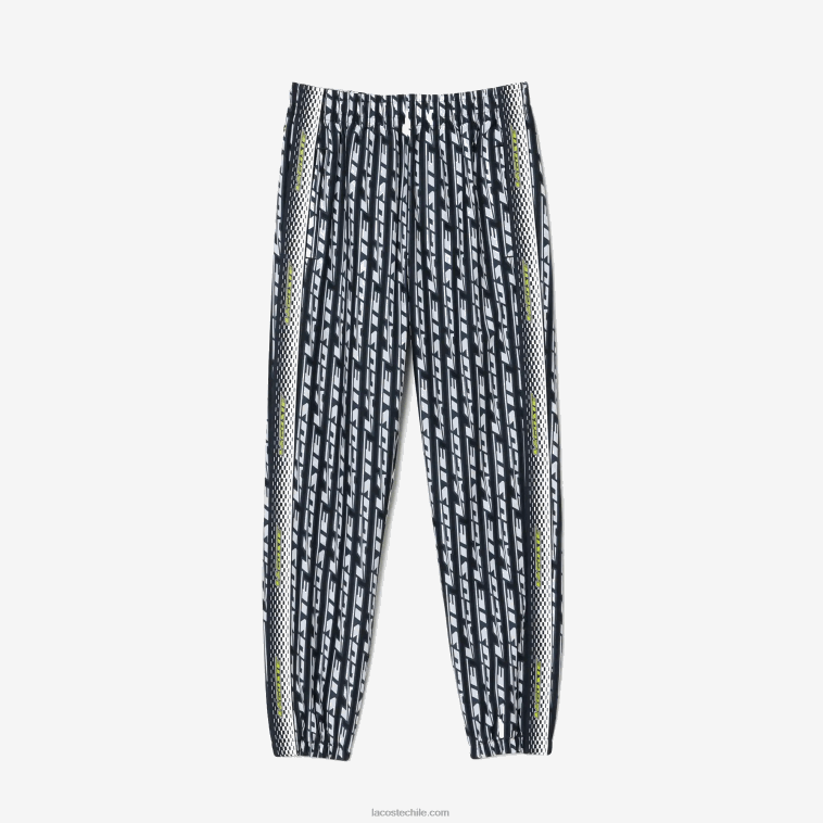 mujer Lacoste negro azul blanco zi8 pantalones de chándal con logo estampado N6XZ22395
