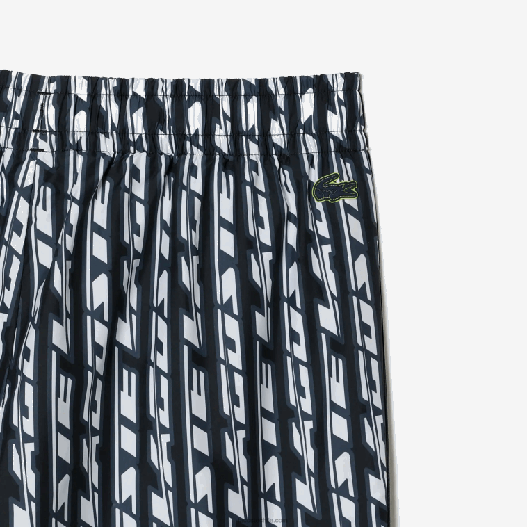 mujer Lacoste negro azul blanco zi8 pantalones de chándal con logo estampado N6XZ22395