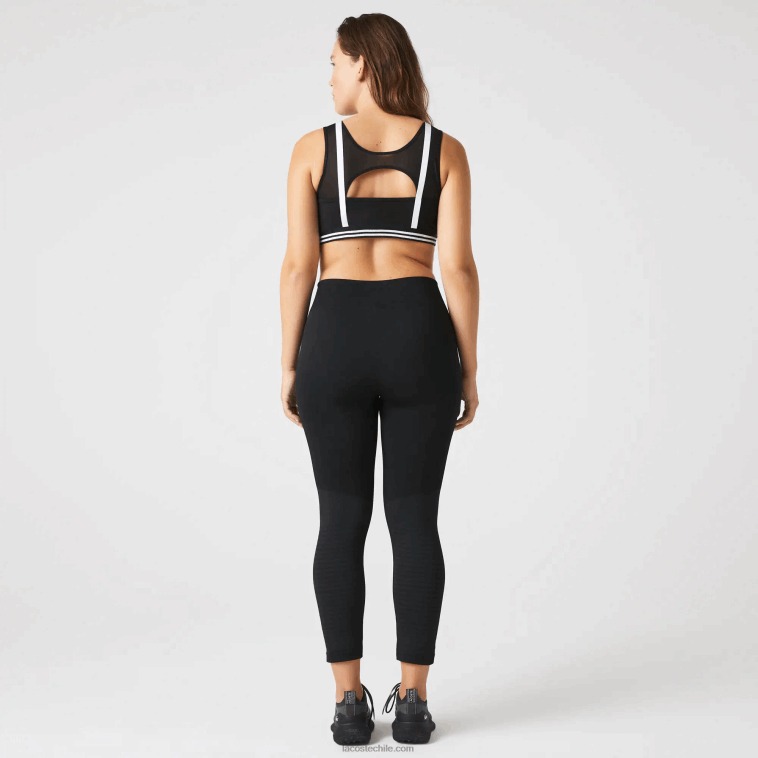 mujer Lacoste negro c31 leggins deportivos de tiro alto segunda piel N6XZ22597