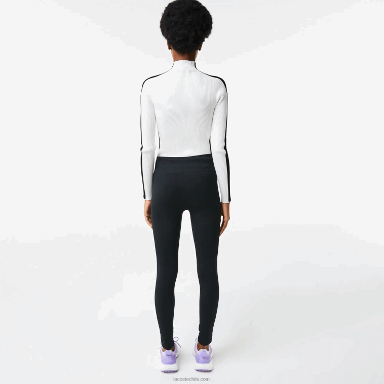 mujer Lacoste negro c31 leggins deportivos de tiro alto segunda piel N6XZ22597