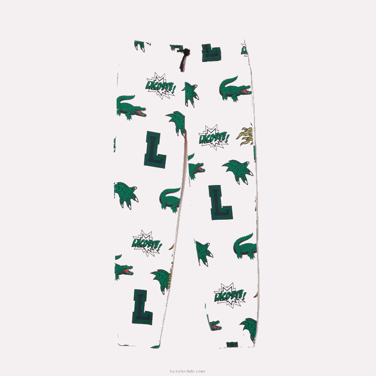 mujer Lacoste rosa claro t03 pantalones de chándal con estampado de cómic N6XZ22569