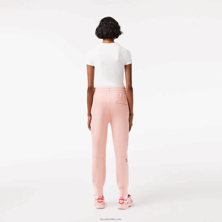 mujer Lacoste rosa kf9 pantalones de chándal de punto de algodón N6XZ22403