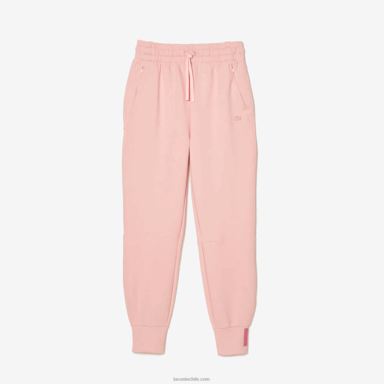 mujer Lacoste rosa kf9 pantalones de chándal de punto de algodón N6XZ22403