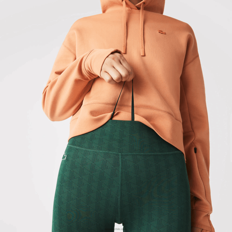 mujer Lacoste verde d1r leggins deportivos con tiro alto y estampado integral N6XZ22573