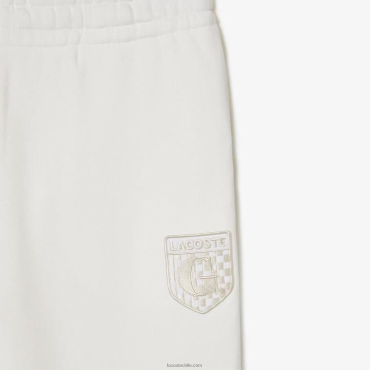 mujerblanco 70v pantalones deportivos lacoste x goop en felpa de algodón N6XZ22665