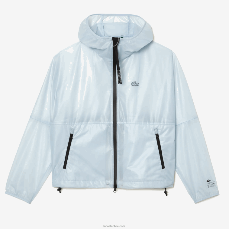 mujer Lacoste cielo azul rompevientos transparente N6XZ22433