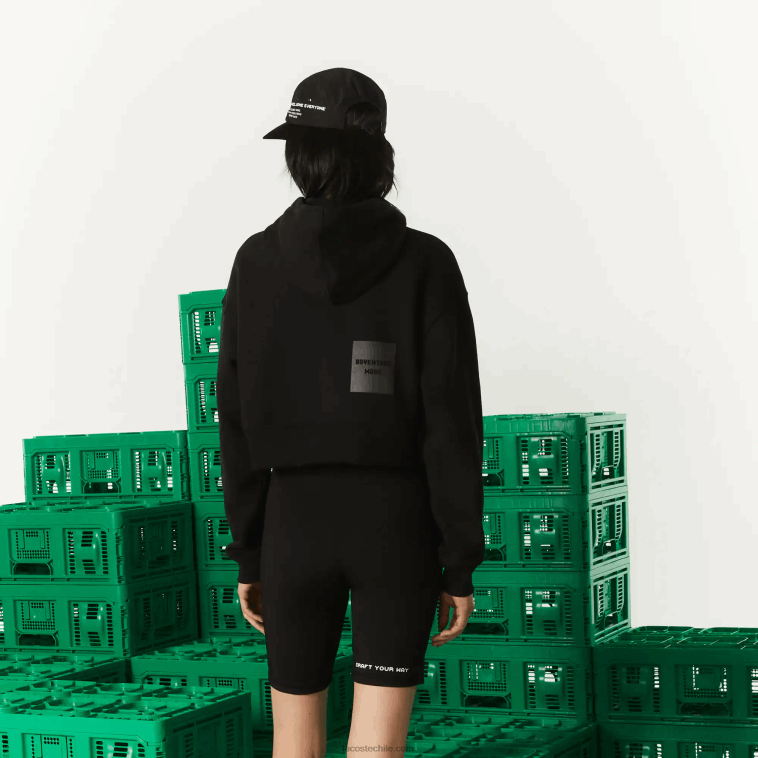 mujernegro 031 sudadera con capucha extragrande de polar lacoste x minecraft N6XZ22585