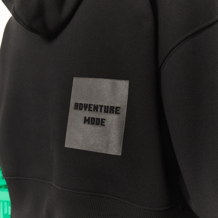mujernegro 031 sudadera con capucha extragrande de polar lacoste x minecraft N6XZ22585