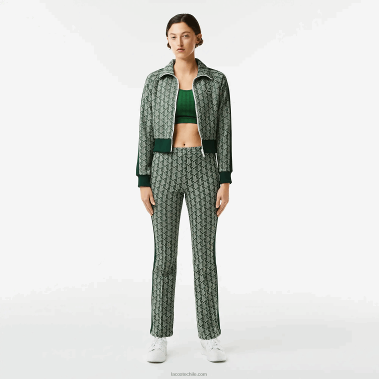 mujer Lacoste beige verde 7m4 sudadera regular fit con monograma y cremallera N6XZ22537 mujer Lacoste beige verde 7m4 sudadera regular fit con monograma y cremallera N6XZ22537