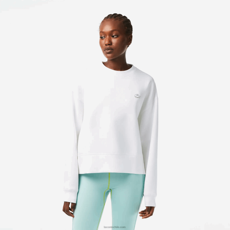 mujer Lacoste blanco 001 sudadera con logo en la espalda N6XZ22390 mujer Lacoste blanco 001 sudadera con logo en la espalda N6XZ22390