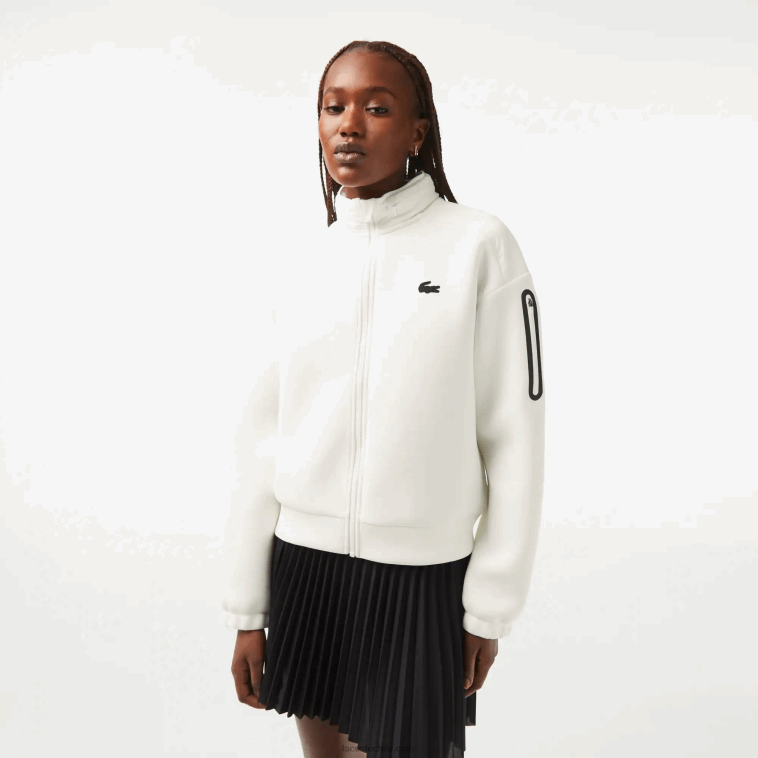 mujer Lacoste blanco 70v sudadera deportiva holgada con cremallera N6XZ22381 mujer Lacoste blanco 70v sudadera deportiva holgada con cremallera N6XZ22381