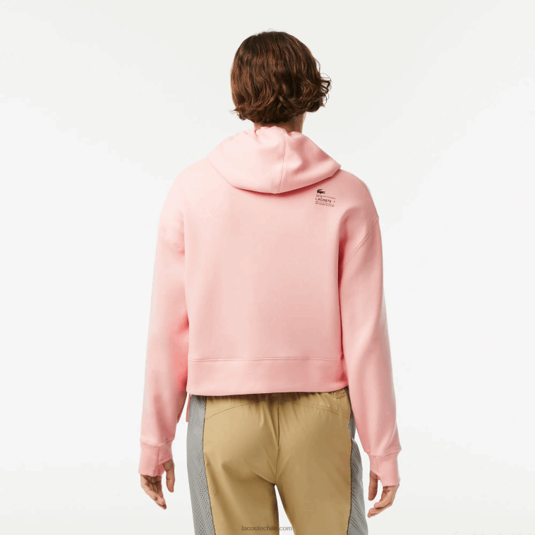 mujer Lacoste rosa kf9 sudadera con capucha N6XZ22416