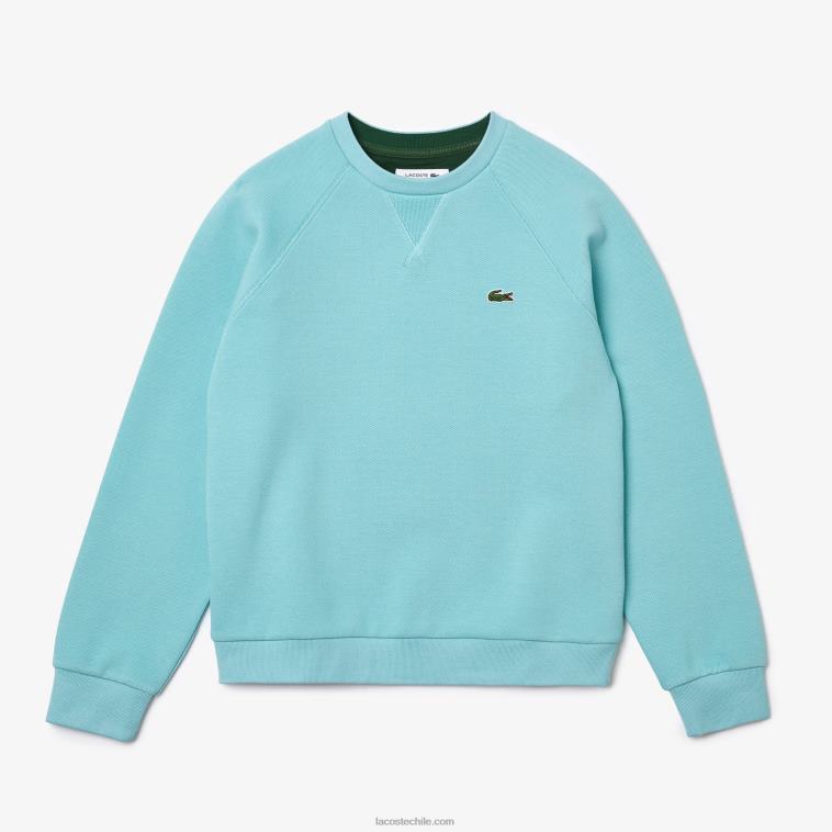 mujer Lacoste turquesa bvg sudadera de mezcla de algodón con cuello redondo N6XZ22392 mujer Lacoste turquesa bvg sudadera de mezcla de algodón con cuello redondo N6XZ22392