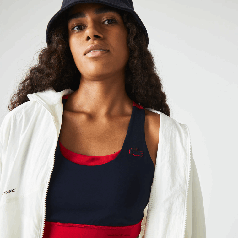 mujer Lacoste azul marino rojo verde 2q6 Sujetador deportivo deportivo de poliéster reciclado con bloques de color N6XZ22575 mujer Lacoste azul marino rojo verde 2q6 Sujetador deportivo deportivo de poliéster reciclado con bloques de color N6XZ22575