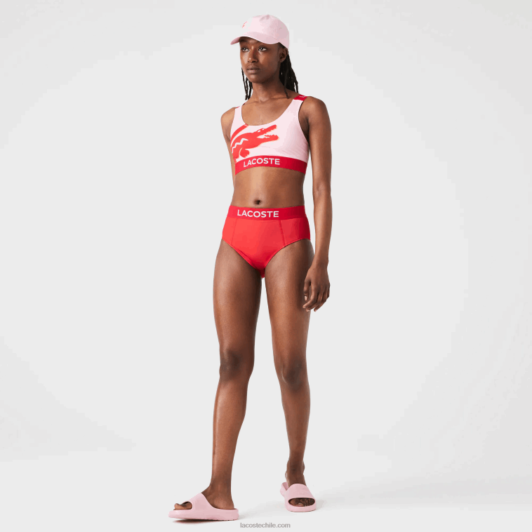 mujer Lacoste rojo azul pwy braguita de bikini estampada N6XZ22662 mujer Lacoste rojo azul pwy braguita de bikini estampada N6XZ22662