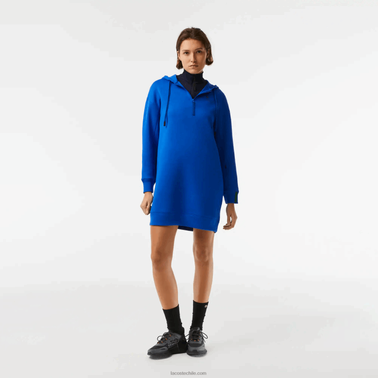 mujer Lacoste azul k1q vestido holgado de piqué de algodón N6XZ22473 mujer Lacoste azul k1q vestido holgado de piqué de algodón N6XZ22473