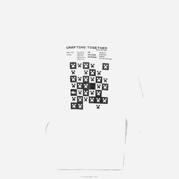 mujer Lacoste blanco 001 vestido con capucha de polar orgánico live x minecraft N6XZ22521