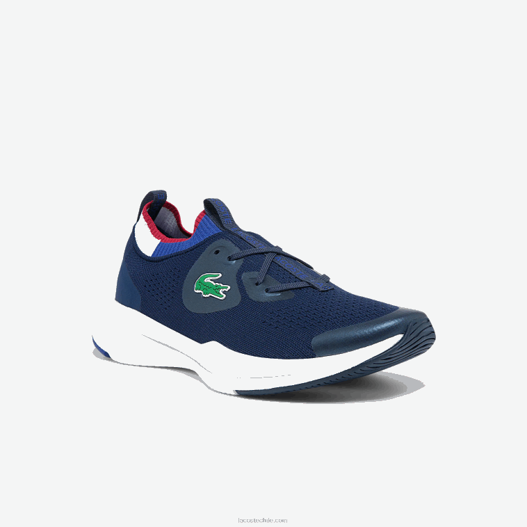 mujer Lacoste azul marino y blanco 092 tenis run spin de tejido de punto N6XZ22742 mujer Lacoste azul marino y blanco 092 tenis run spin de tejido de punto N6XZ22742