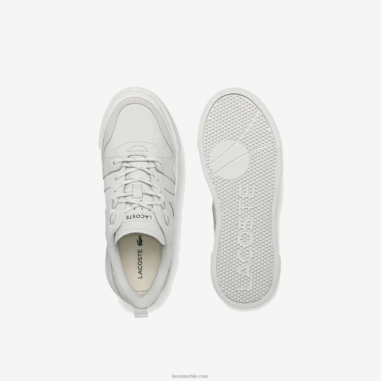 mujer Lacoste blanco 21g zapatillas l002 de piel N6XZ22708