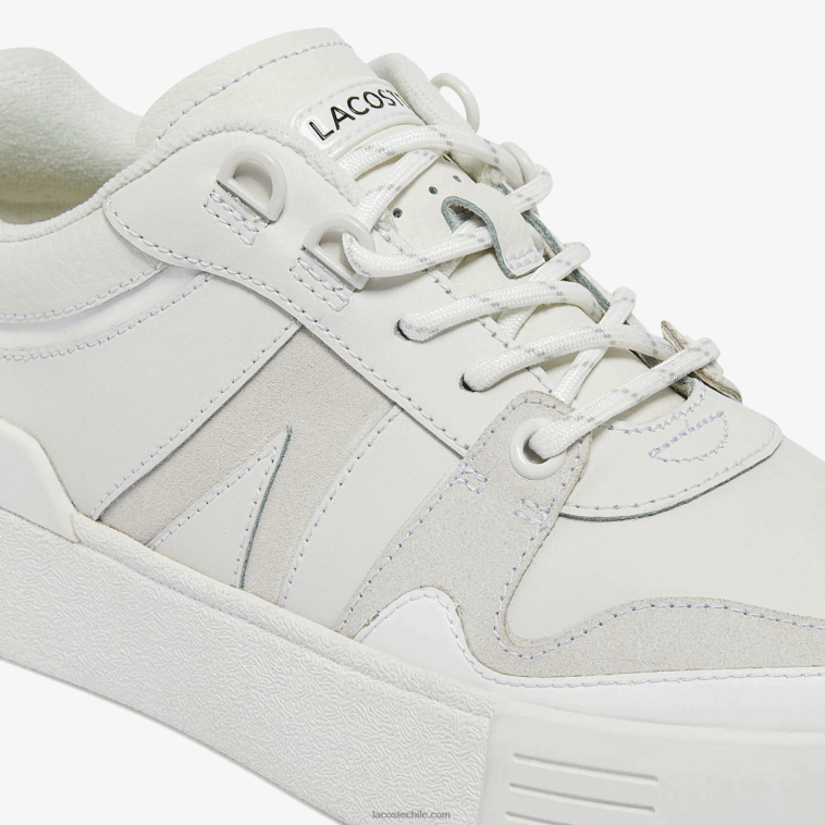 mujer Lacoste blanco 21g zapatillas l002 de piel N6XZ22708