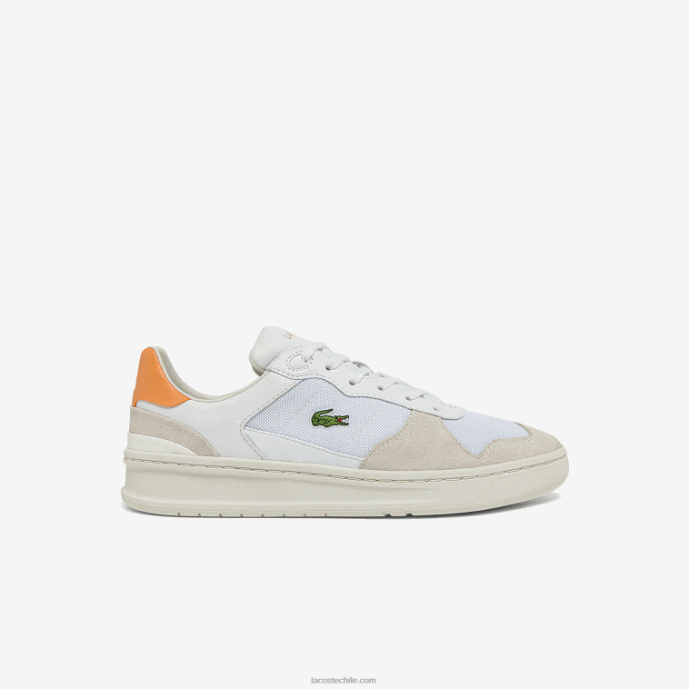 mujer Lacoste blanco naranja 1u2 zapatillas perf-shot de ante y tejido N6XZ22750 mujer Lacoste blanco naranja 1u2 zapatillas perf-shot de ante y tejido N6XZ22750