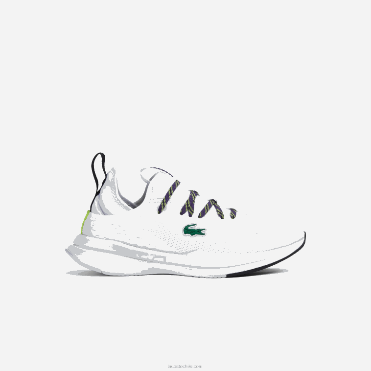 mujer Lacoste blanco y morado z54 tenis run spin comfort N6XZ22751