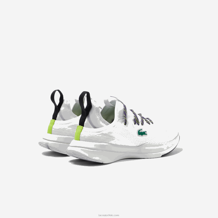 mujer Lacoste blanco y morado z54 tenis run spin comfort N6XZ22751