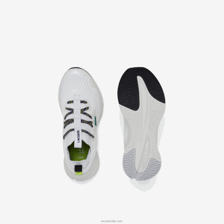 mujer Lacoste blanco y morado z54 tenis run spin comfort N6XZ22751