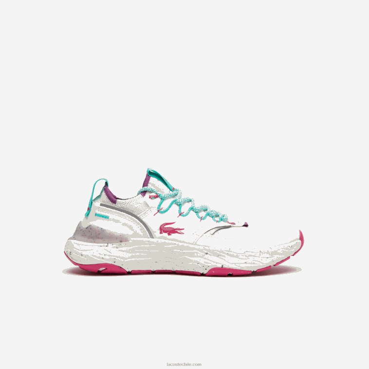 mujer Lacoste blanco y rojo 286 zapatillas re-comfort de material sintético y textil N6XZ22739