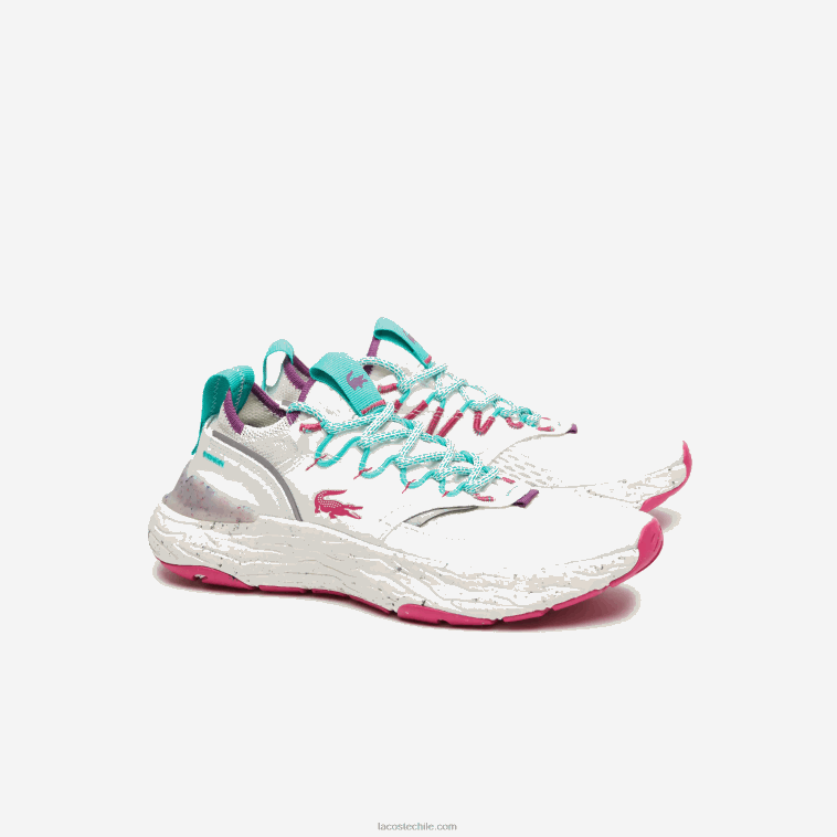 mujer Lacoste blanco y rojo 286 zapatillas re-comfort de material sintético y textil N6XZ22739