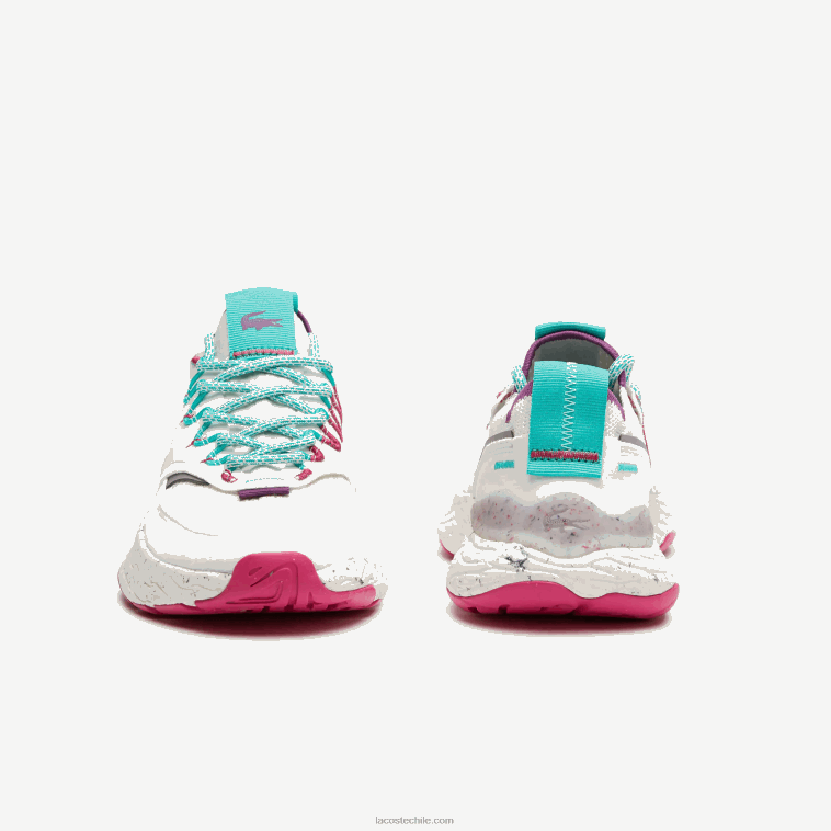 mujer Lacoste blanco y rojo 286 zapatillas re-comfort de material sintético y textil N6XZ22739