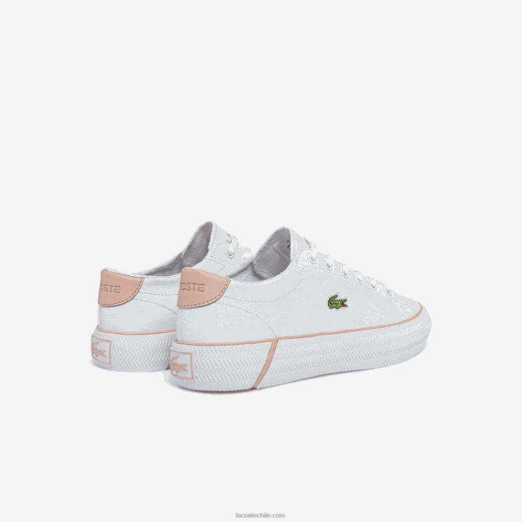 mujer Lacoste blanco y rosa claro 1y9 zapatillas gripshot bl de piel y material sintético N6XZ22695