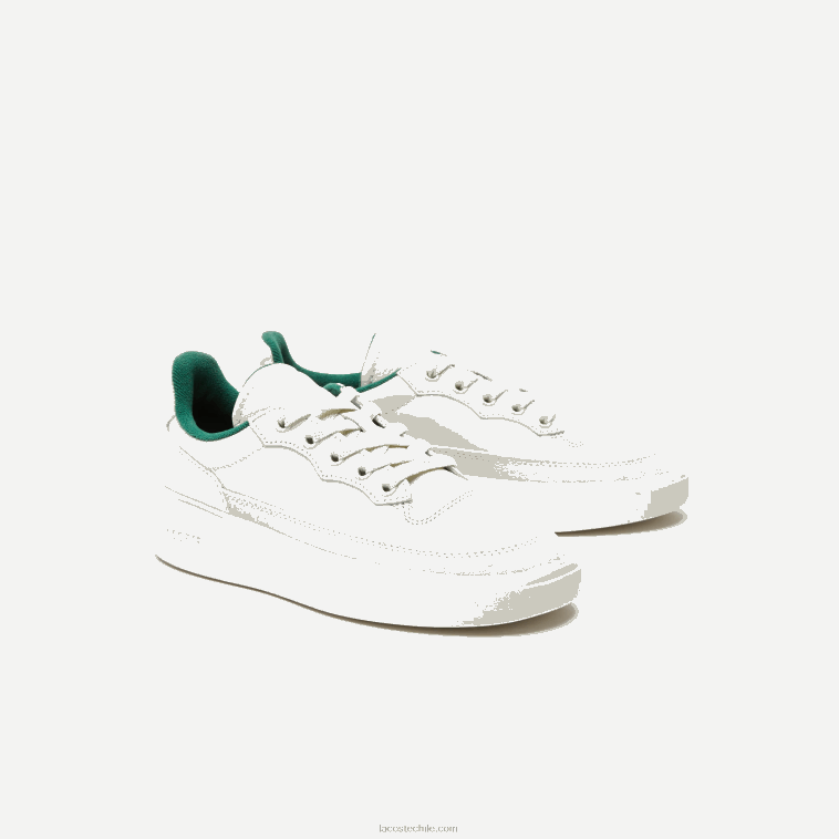 mujer Lacoste blanquecino 18c tenis g80 club de cuero a tono N6XZ22684