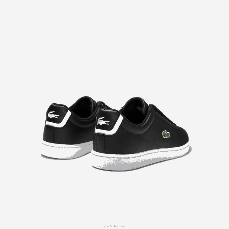 mujer Lacoste negro 024 zapatillas carnaby evo de piel con forro de malla N6XZ22717